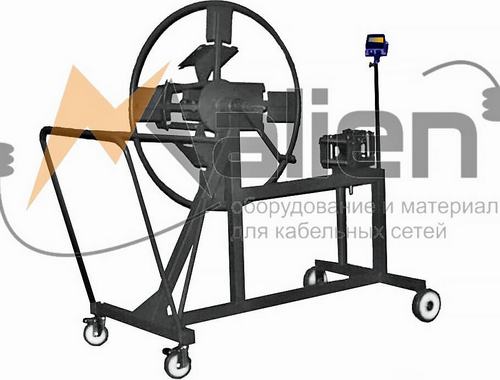 Станок для намотки кабеля СНК 1,0-300РК внешний диаметр приемной бухты до 1000 мм, вес бухты - до 300 кг в комплекте