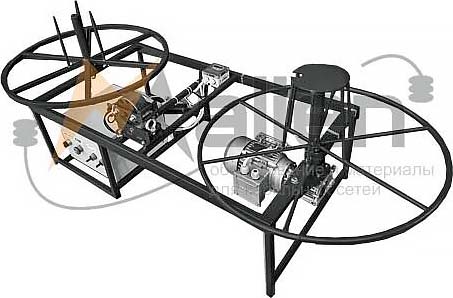 Станок для перемотки кабеля полуавтоматический СПК 0,6-30П (диаметр перематываемого материала от 1 до 20 мм