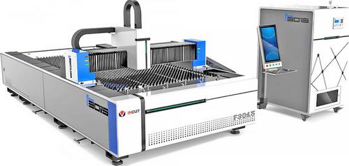 Лазерный резчик по металлу INCUT открытый тип, со сменными столами 2 кВт C100008