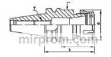 BT30-ER16-70L-D Цанговый патрон