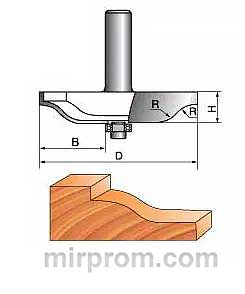 Фреза ГЛОБУС 3003 D83 Фигирейная горизонтальная
